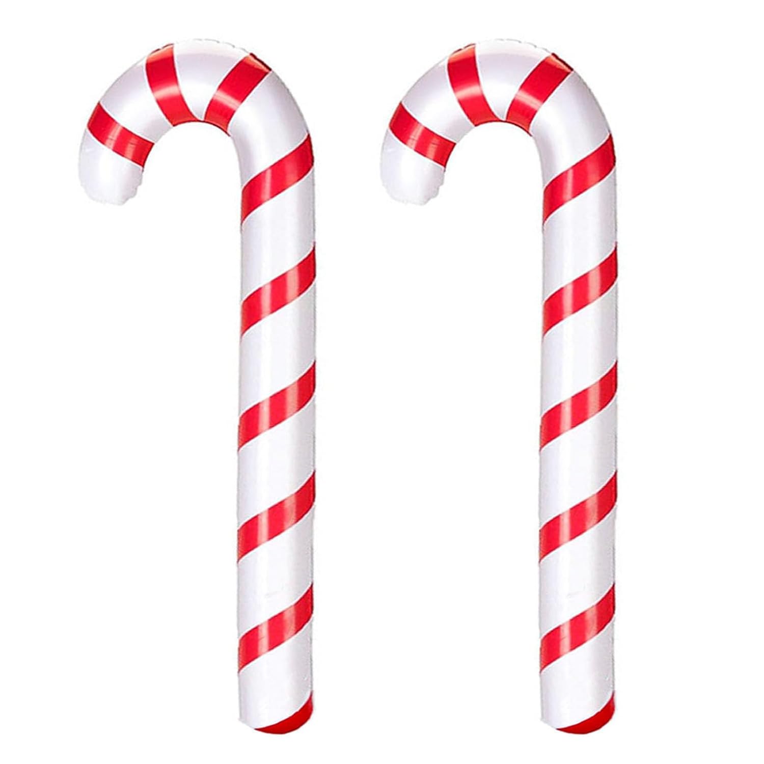 2 Pcs Inflatable Candy Canes Balloons Inflatable Christmas Candy Cane For For Christmas Indoor And Outdoor Party Decorat