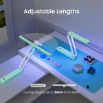 Uv Light For Resin Curing, Uv Resin Light, Wireless & Rechargeable Uv Lamp, 3-In-1 Uses, Foldable Blacklight Ultraviolet Led, Craft Supplies Tools For Resin Molds, Jewelry Making, Diy Decor
