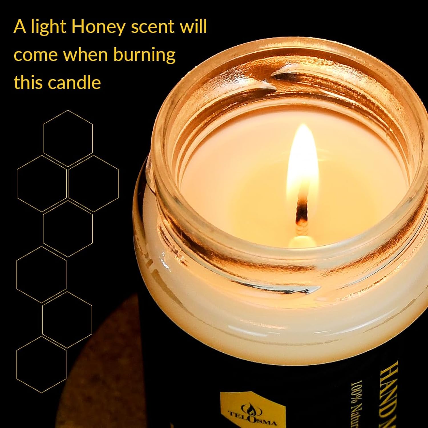 4 Pcs Beeswax Jar Candles Emergency Candles Natural Beeswax Candles Unscented 1 Day Candle, Organic, Smokeless - White