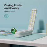 Uv Light For Resin Curing, Uv Resin Light, Wireless & Rechargeable Ultraviolet Lamp, 3-In-1 Uses, Foldable Blacklight Led, Craft Supplies Tools For Jewelry Making, Craft Molds, White