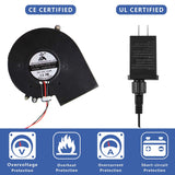 Air Blower For Inflatables 12V 0.8A Fan Blower Replacement With 3 Led Lights For Garden Yard Inflatable Decor Halloween