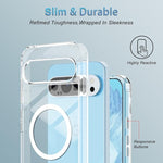 Pixel 9/9 Pro Clear MagSafe Case, Slim Shockproof, Full Body Protective Cover