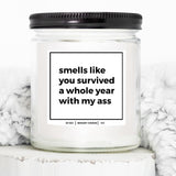 You Nique Designs 1St Anniversary Candle - 1 Year Dating Anniversary For Boyfriend, Girlfriend - 1 Year Wedding Present For Wife, Husband - 1St Anniv Candle Ideas (Mahogany Teakwood)
