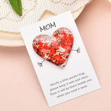 Mom Heart Pocket Hug Token Long Distance Relationship Keepsake Gifts For Women Mother Birthday Christmas Gift For Mama Bonus Mom Thinking Of You Gift From Son Daughter I Love You Mom Token With Greeting Card