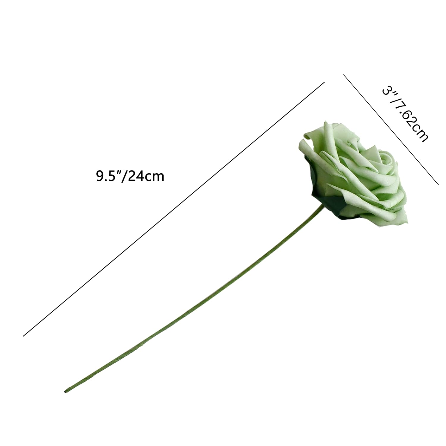 25Pcs Green Pe Foam Roses In Elegant Gift Packaging For Thanksgiving And Christmas – Artificial Rose Heads For Wedding Centerpieces, Bouquets, Diy Floral Crafts, Bridesmaid Gifts