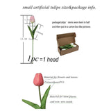 Artificial Flowers 10 Heads Mini Real Touch Artificial Tulip For Home Wedding Party Centerpiece Decoration (Grapefruit Pink)