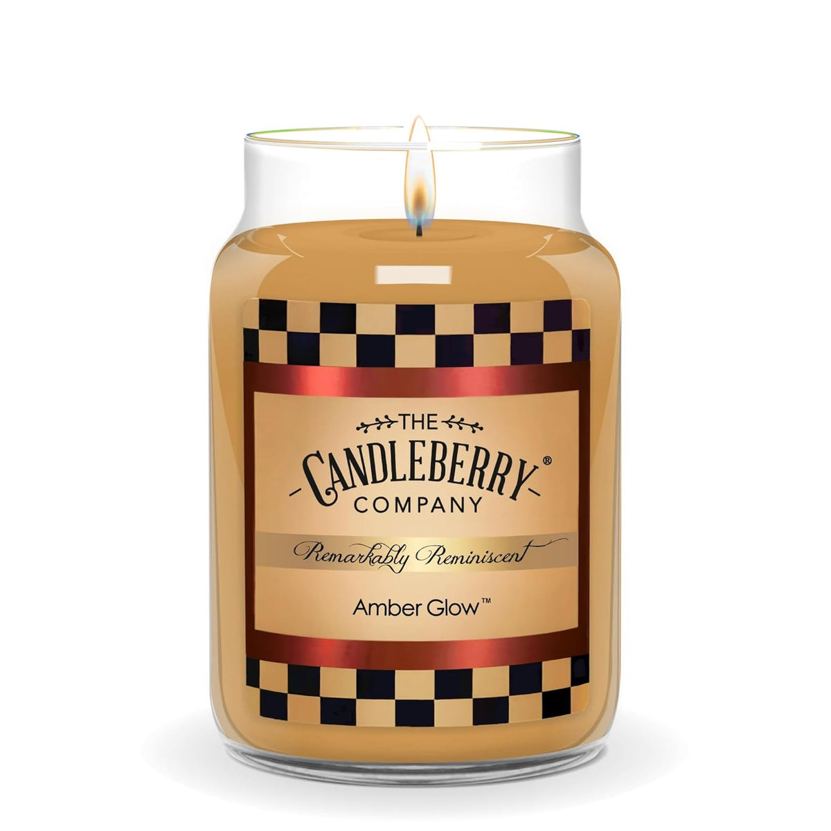 Candleberry Candles Fall And Winter Scents | Strong Fragrances For Home | Hand Poured In The Usa | Highly Scented & Long Lasting | Large Jar (Amber Glow)