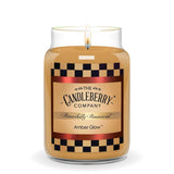 Candleberry Candles Fall And Winter Scents | Strong Fragrances For Home | Hand Poured In The Usa | Highly Scented & Long Lasting | Large Jar (Amber Glow)