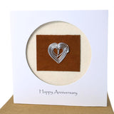 10Th Anniversary Card, Aluminum Tin Wedding Anniversary Theme Card For Husband Wife Couple (10Th)