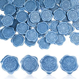 80Pcs Christmas Wax Seal Stickers Snowflake Envelope Seal Stickers 3D Blue Snowflake Self-Adhesive Embossed Stickers For Xmas Winter Greeting Invitation Cards Packages Gift Decor, 4 Design