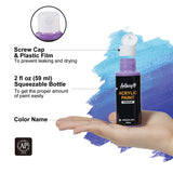Acrylic Paint Set - 36 Colors 2 Oz/59 Ml Acrylic Paints Professional Artists Painting Kit For Canvases Fabric Rock Leather Easter Egg Wood Ceramic Glass Art Craft Painting
