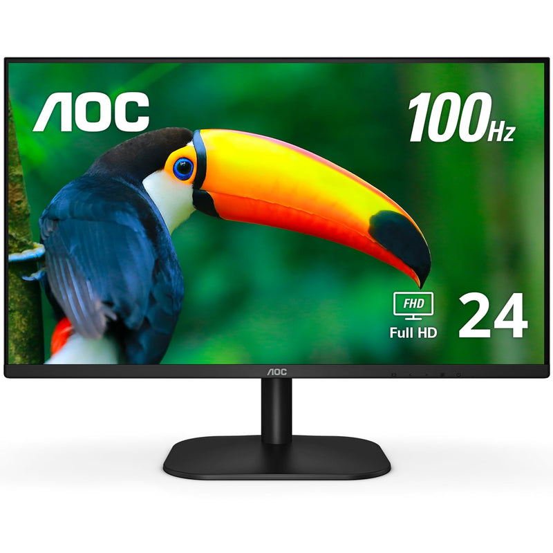 24B2H2 24” Frameless Ips Monitor, Fhd 1920X1080, 100Hz, 106% Srgb, For Home An