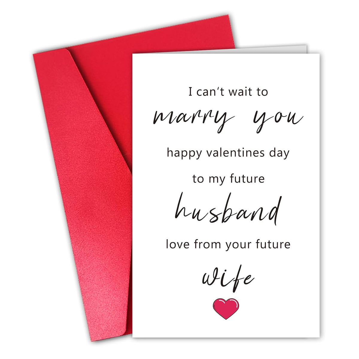 Happy Valentines Day Card For Future Husband, Funny Fiance Valentines Day Card From Fiancee, Card For Fiance