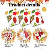 3 Pcs Fall Plastic Tablecloth Rectangle Autumn Leaves 54 X 72