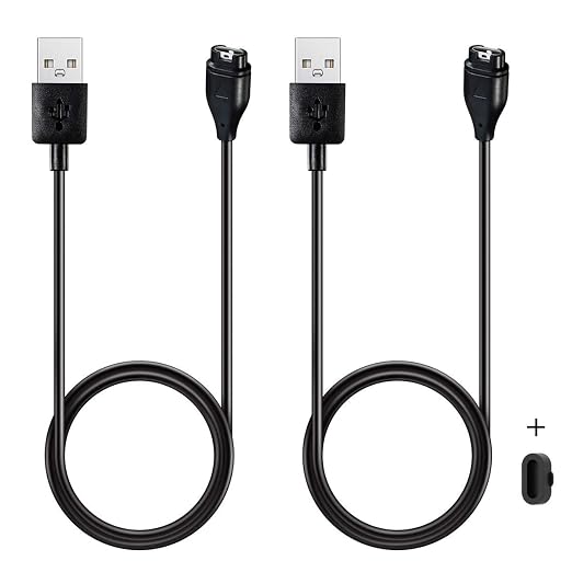 2 Pack 3.3FT Replacement Charger Cable for Garmin Instinct 3 2 2X 2S 1 Watch