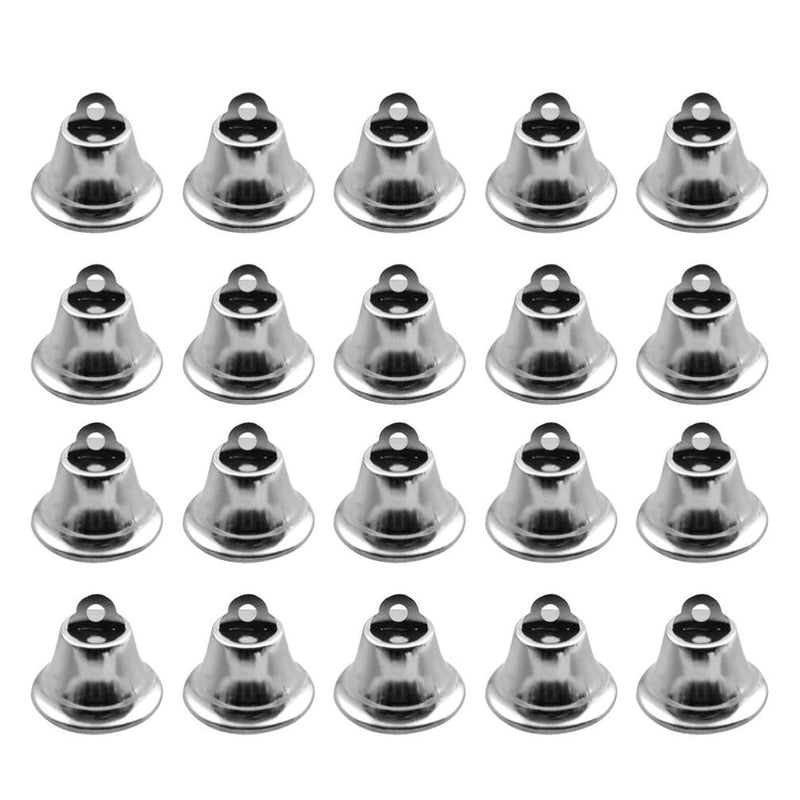 20Pcs Craft Bells Jingle Bells Mini Small Bells Silver Wind Chimes Bells Vinta