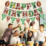 36Pc Football Birthday Banner - Football Party Decorations With Super Bowl & Themed Party Supplies