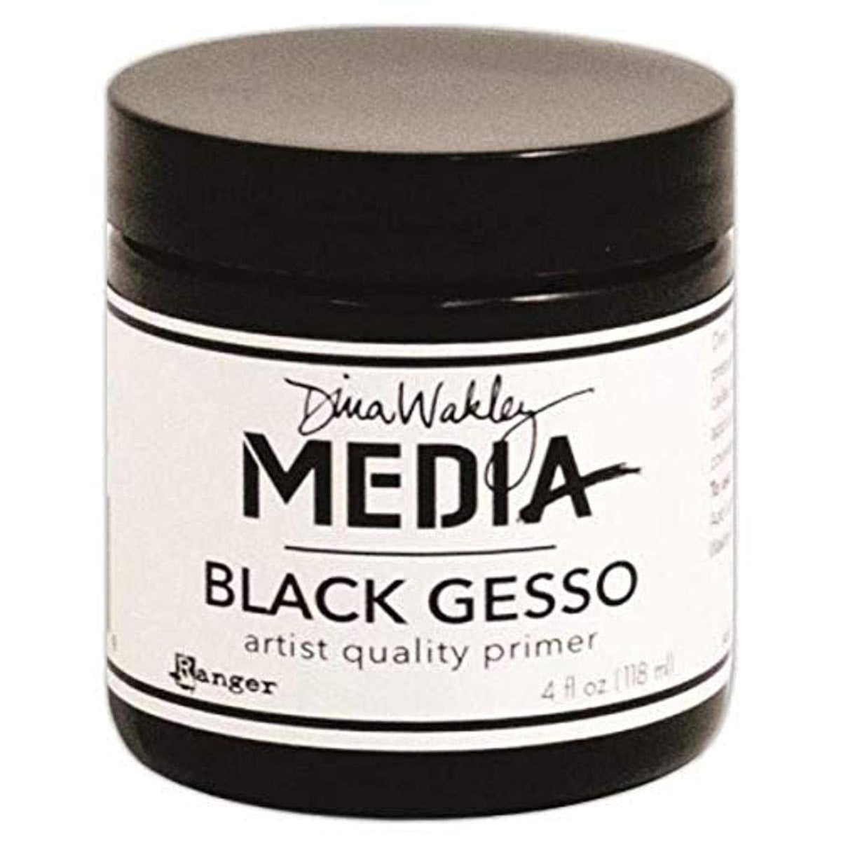 Ranger Dina Wakley Media Gesso 4oz Jar, Black