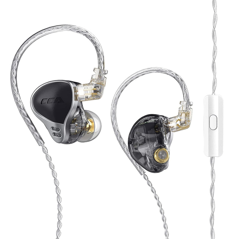 Cca Ca24 In-Ear Monitors, 12 Ba One Side Hifi In-Ear Earphones With Zinc Alloy