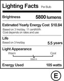 2 Pack 105W Full Spectrum CFL Light Bulbs 5500K Daylight Spiral Softbox Photography Studio Lighting