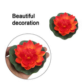 8 Pcs Artificial Floating Foam Lotus Flowers Realistic Water Lily Pads For Pond Pool Home Garden Wedding Decorations 4 Inch