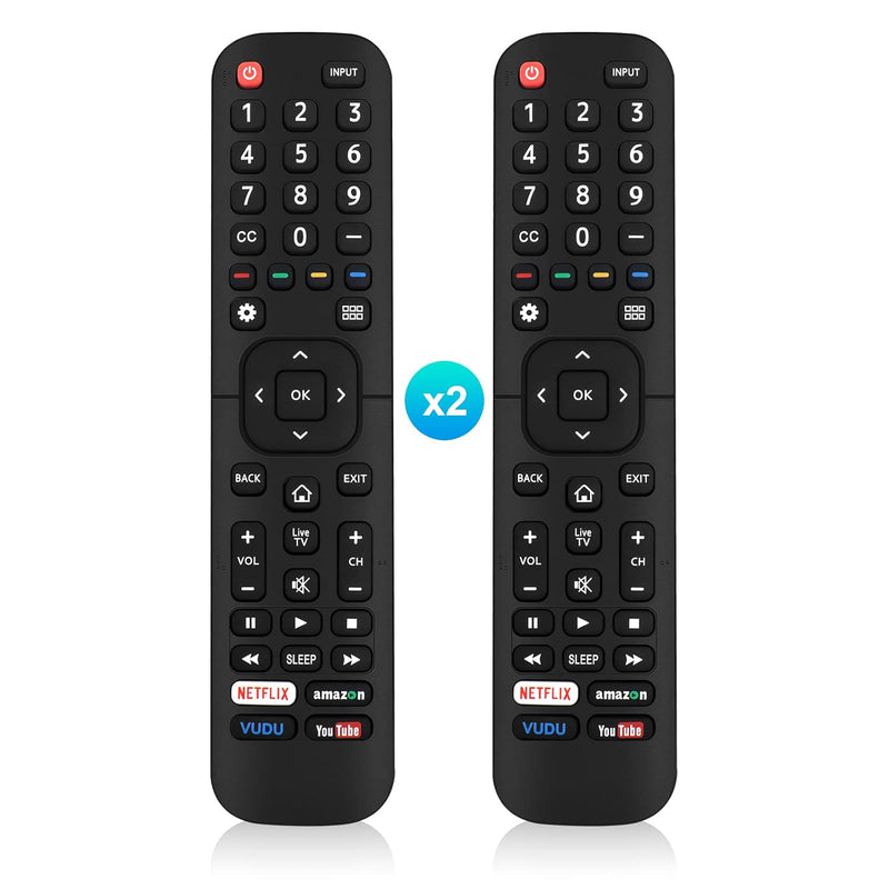 2Pcs En2A27 Replacement Remote Control Compatible With All Hisense 4K Led Lcd