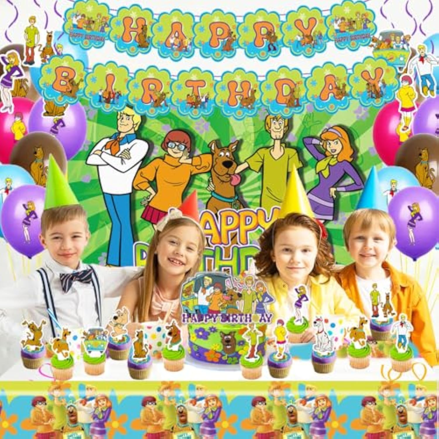 Dog Birthday Party Supplies, Banner, Tablecloth, Balloons, Cake Toppers & Decor