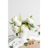 Artificial Flowers Silk Austin Roses Silk Flowers Fake Roses W/Stem For Wedding Bouquets Centerpieces Party Home Decoration