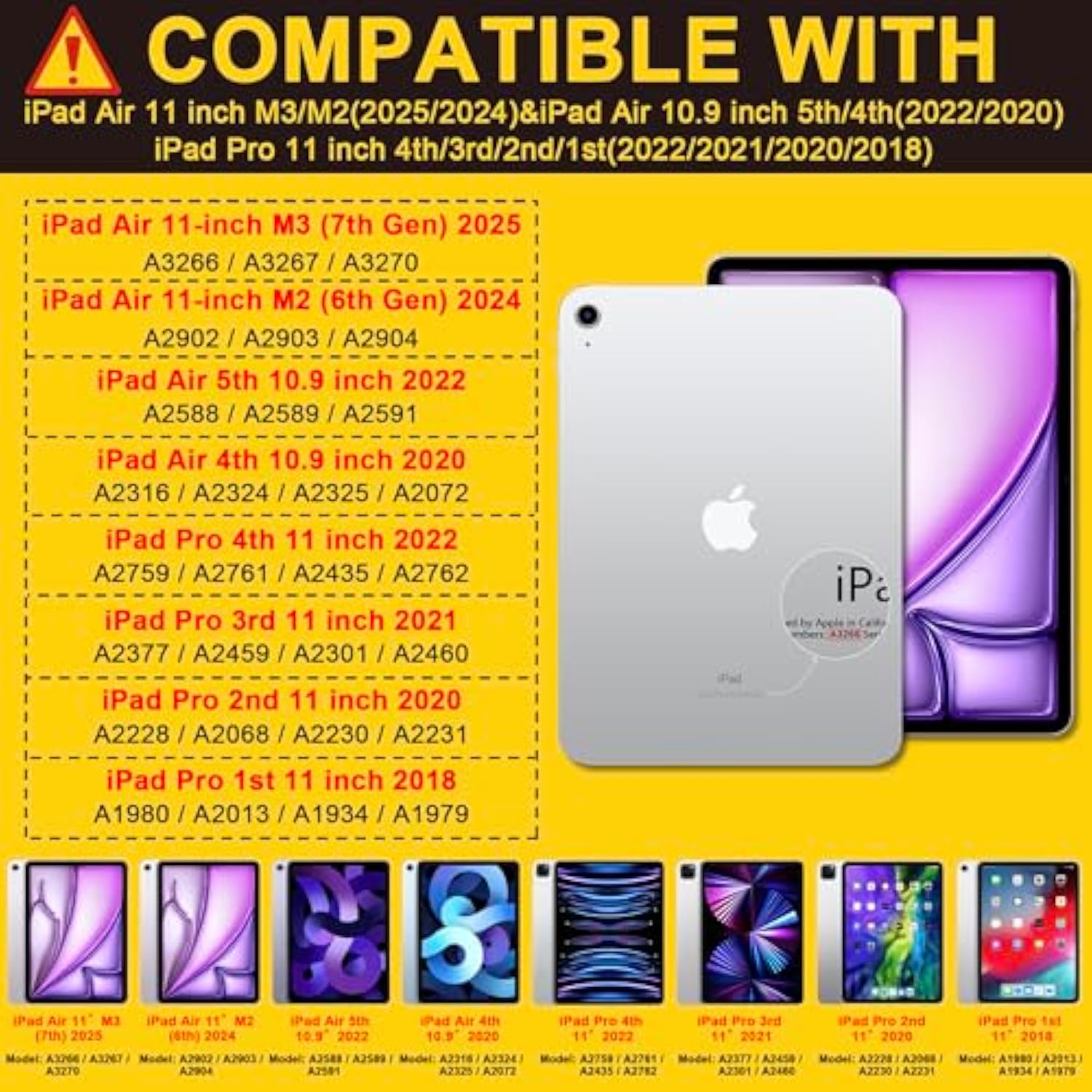 For Ipad Air Case 4Th/5Th Generation 10.9 Inch 2020 2022/Ipad Pro M2 11 Inch C