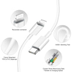 Iphone Fast Charger [Apple Mfi Certified] 3-Pack 6Ft Fast Charging Cable Compatible For Iphone 14/14 Pro Max/13 Pro/12 Pro Max/11 Pro Max/Xs Max Ipad