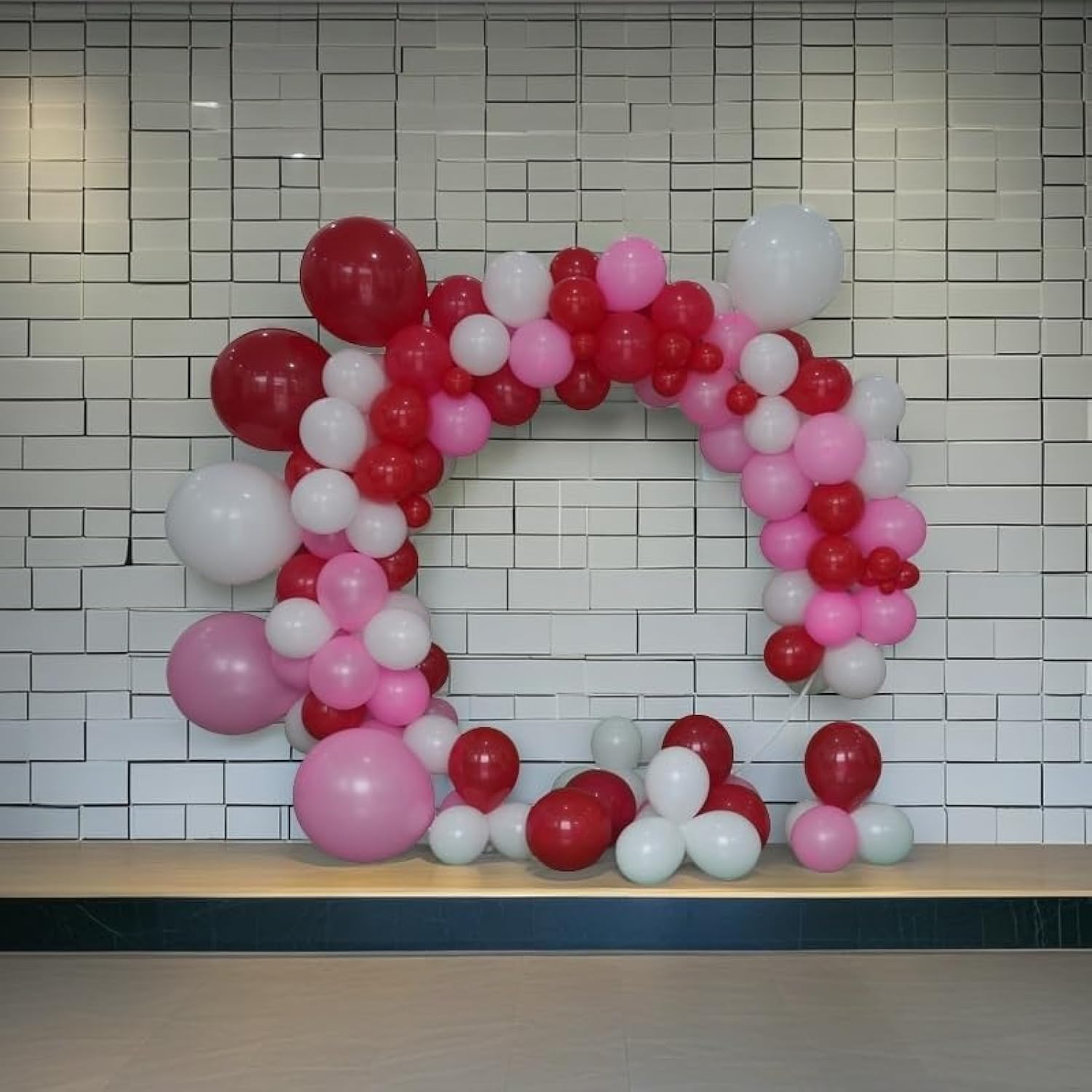 144 Pcs - Premium Party Balloons For Baby Showers, Birthdays, Weddings, Valentine'S Day And Celebrations (Red, Pink, White)