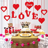 Felt Valentines Day Hanging Decorations - Valentines Day Tree Decorati