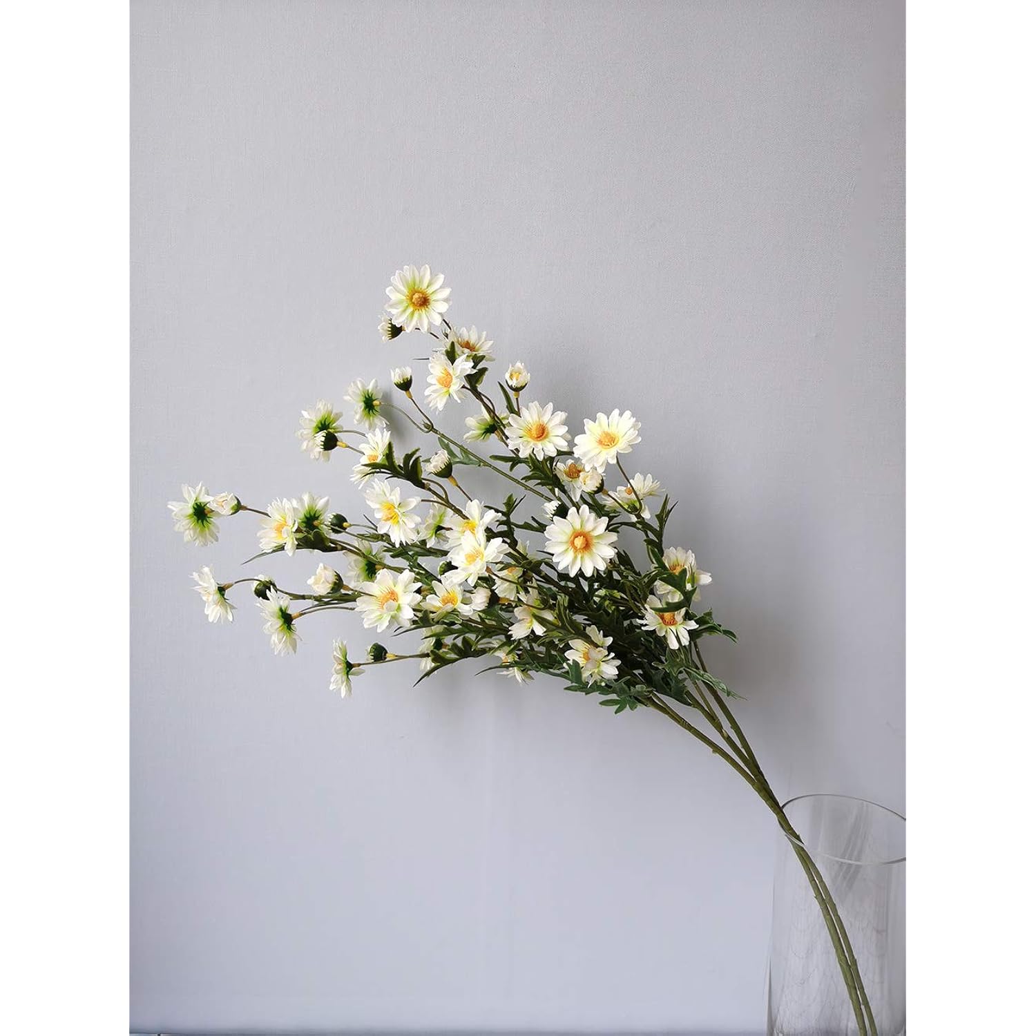 3 Bouquet Artificial Daisy Chamomile Fake Silk Marguerites Flowers Home Hotel Office Garden Craft Art Decor Long Stem 29'' High White