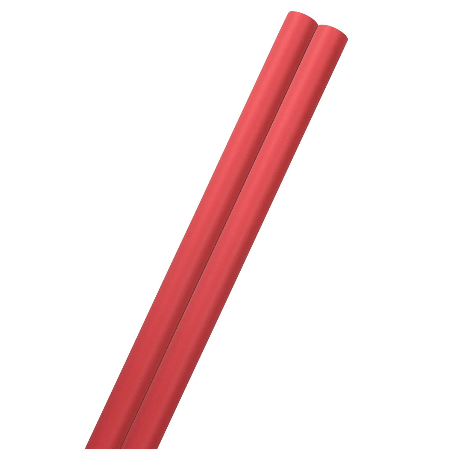 Gift Wrap - Matte Wrapping Paper - 50 Sq Ft Total (30 In X 10 Ft Each) - Matte Red - 2 Rolls/Pack
