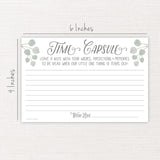 Time Capsule Message Cards (50 Count) - Baby Shower Or 1St Birthday Game Activity