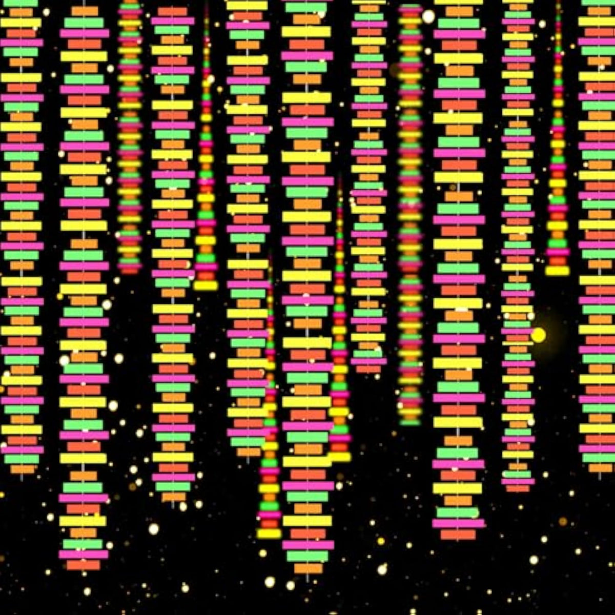 54ft UV Neon Streamers Glow in the Dark Party Decorations for Events