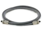 Premium S/PDIF (Toslink) Digital Optical Audio Cable - Silver - 6ft
