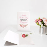 Daughter Mother'S Day Card, Mother'S Day Card For Daughter Stepdaughter, Sweet Mothers Day Card From Mom Dad, To My Beautiful And Truly Amazing Daughter