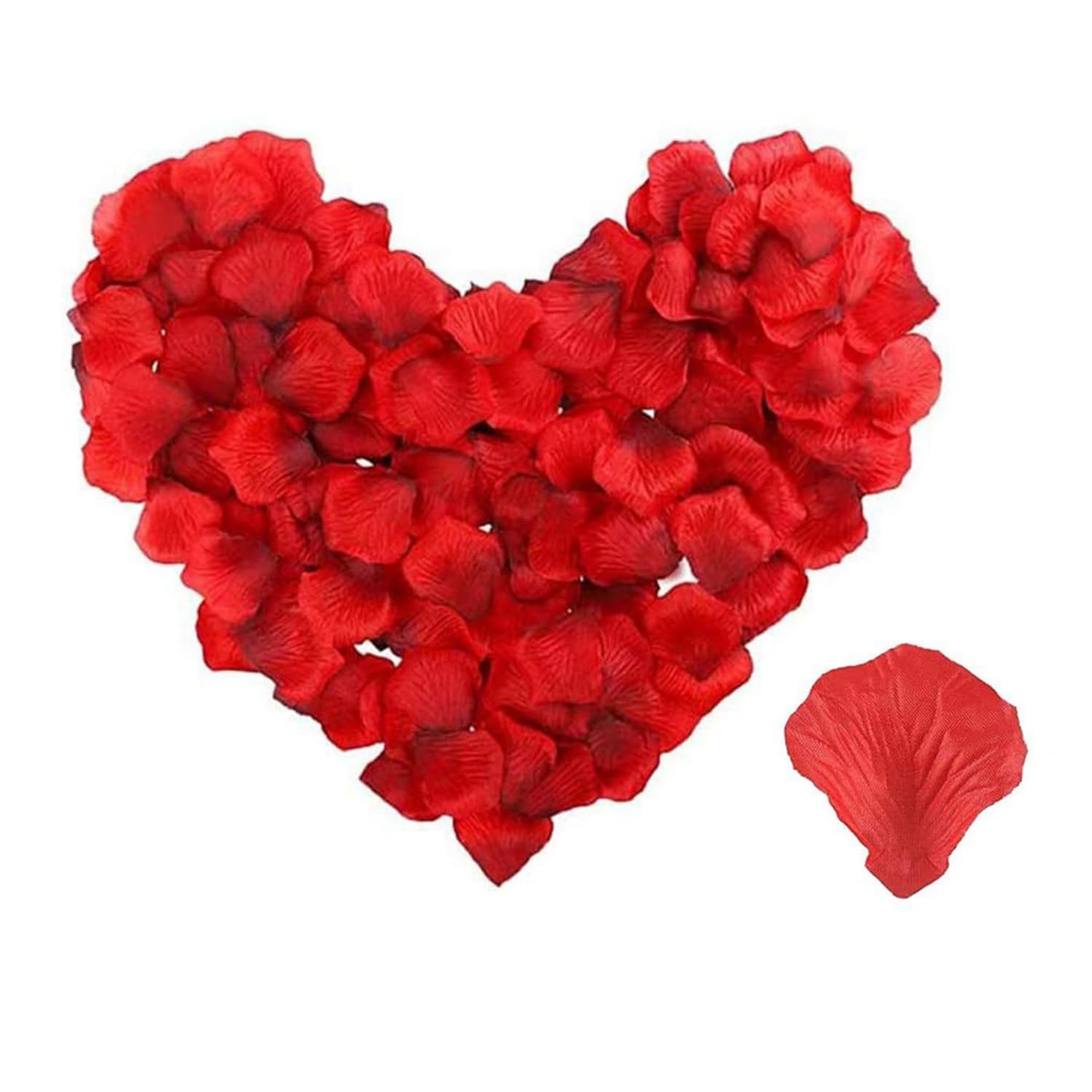 500 Pieces Artificial Roses Petals Silk Flower Petals Rose Petals Confetti For Valentines Proposal Wedding Anniversary Romantic Party Decorations
