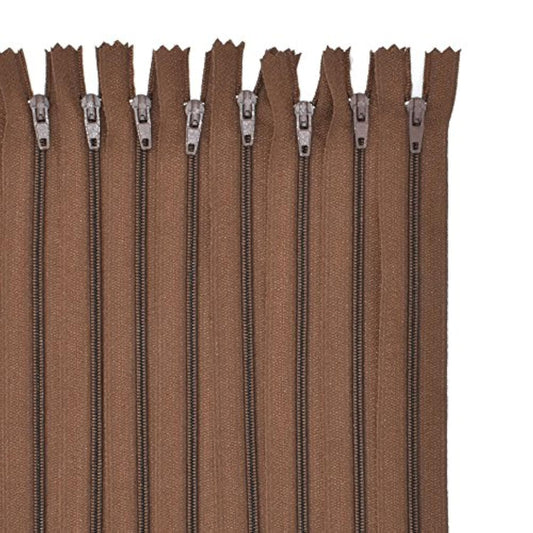 100Pcs 9Inch Nylon Coil Zippers Bulk For Tailor Sewer Sewing Crafts Cr