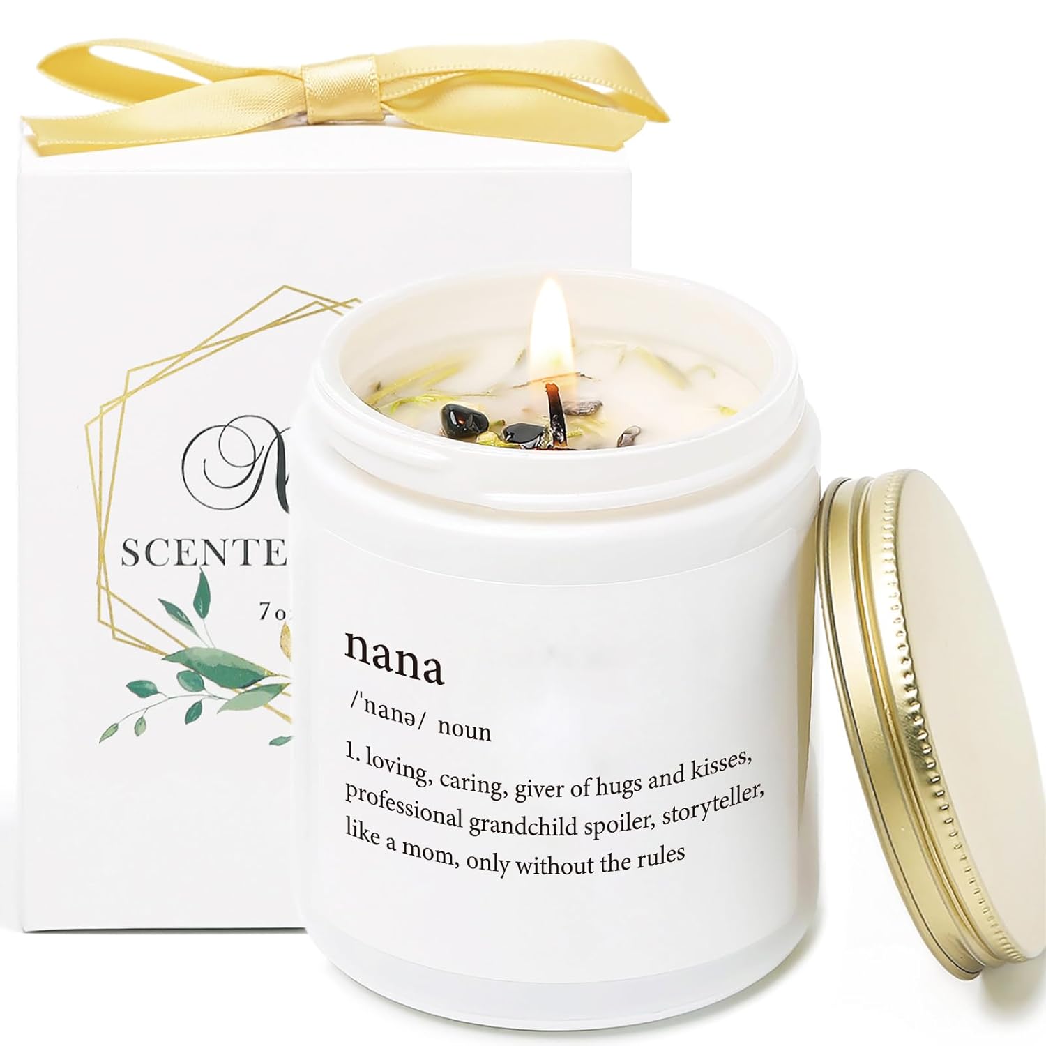 Grandparent'S Day Gifts For Nana, Nana Scented Candles, Grandma Birthday Gifts Idea From Grandkids, Vanilla & Lavender Scented Candles