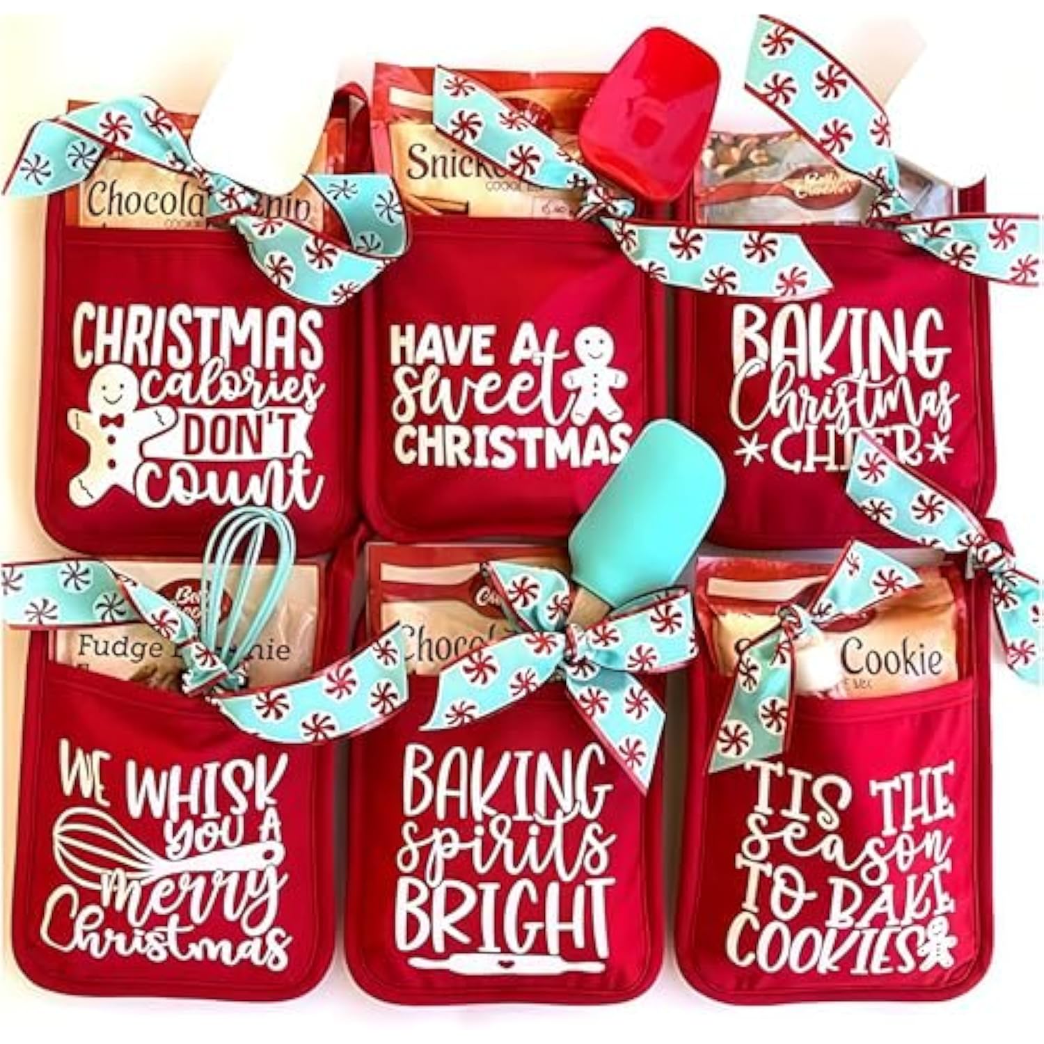 Christmas Pot Rack & Baking Kit, Oven Mitts Gift For Teacher, Neighbor, Coworker, Family - 3Pcs Merry Christmas