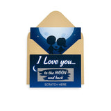Romantic Scratch Off Greeting Card With Kraft Envelope – Cute I Love You Card For Boyfriend Or Girlfriend, Anniversary & Valentine’S Day Gift, Emotional Love Note For Him Or Her