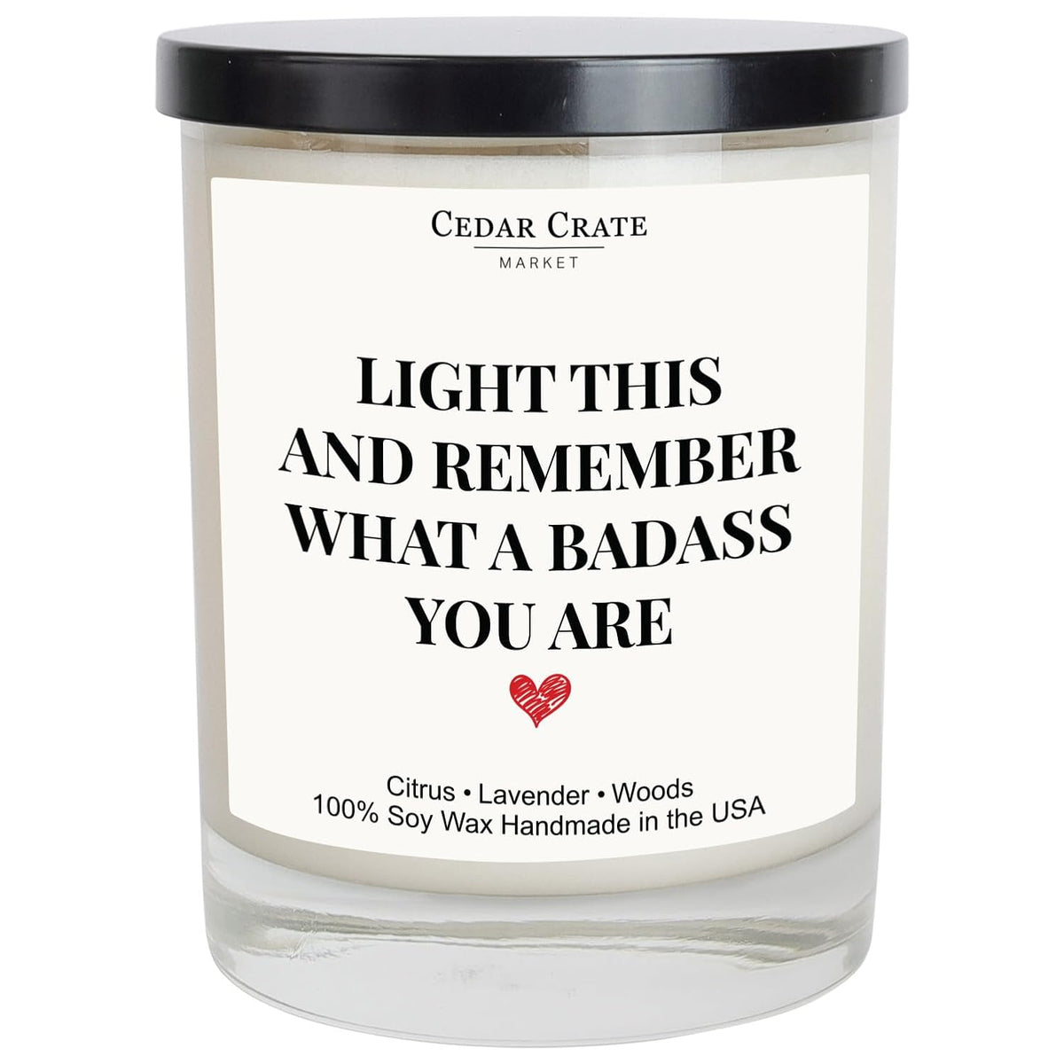 Funny Friend Candle – Bestfriend Gift Ideas For Women, Badass, Eco-Friendly Soy Wax, 13.5Oz Jar, Premium Gift Box, 60+ Hour Burn, Hand Poured In Usa