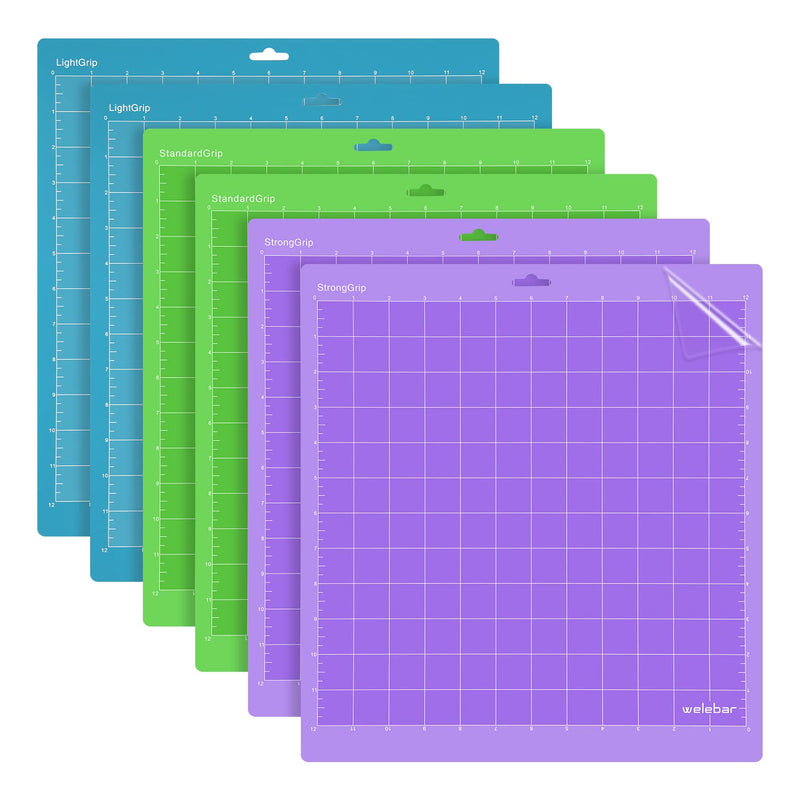 Cutting Mats For Cricut Maker/Maker3/Explore 3/ Air 2/Air, 6 Pack(12X12 Inch,