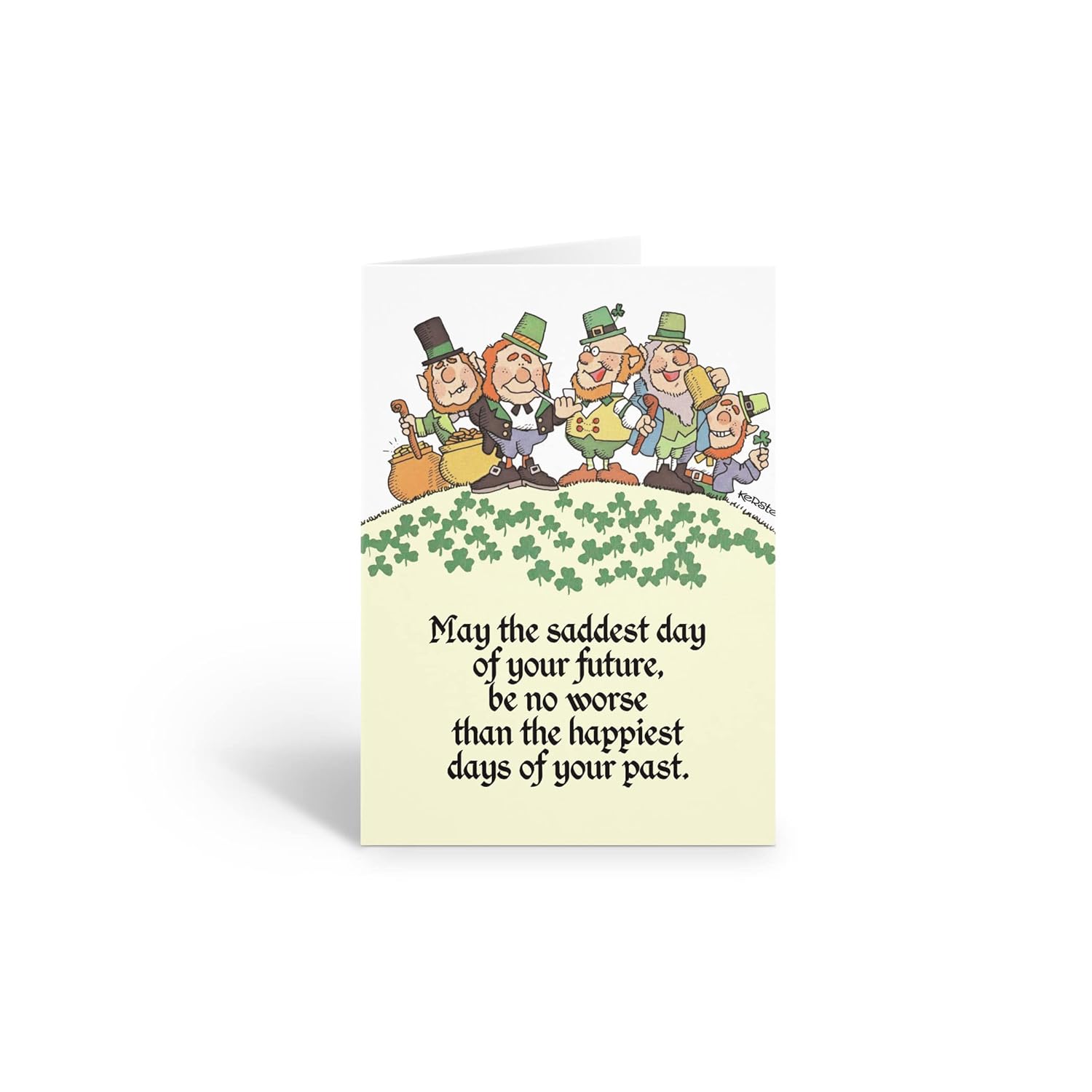 Stonehouse Collection Assorted St. Patrick's Day Card - 12 Funny St Patrcks Day Cards & Envelopes - USA Made-4 Funny Designs(Assorted)
