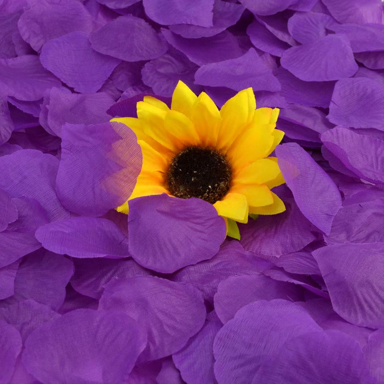 2000 Pcs Artificial Silk Rose Petals For Wedding Party Favors Decoration And Vase Home Decor Wedding Bridal Decoration. Purple