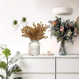 Artificial Golden Babysbreath Plants, Fake Baby Breath Plant - Gold 2 Pack, Plastic Gypsophila Flower Bushes Faux Shrubs Indoor Outdoor Planter Vase Filler Home Garden Decor For Christmas Decoration