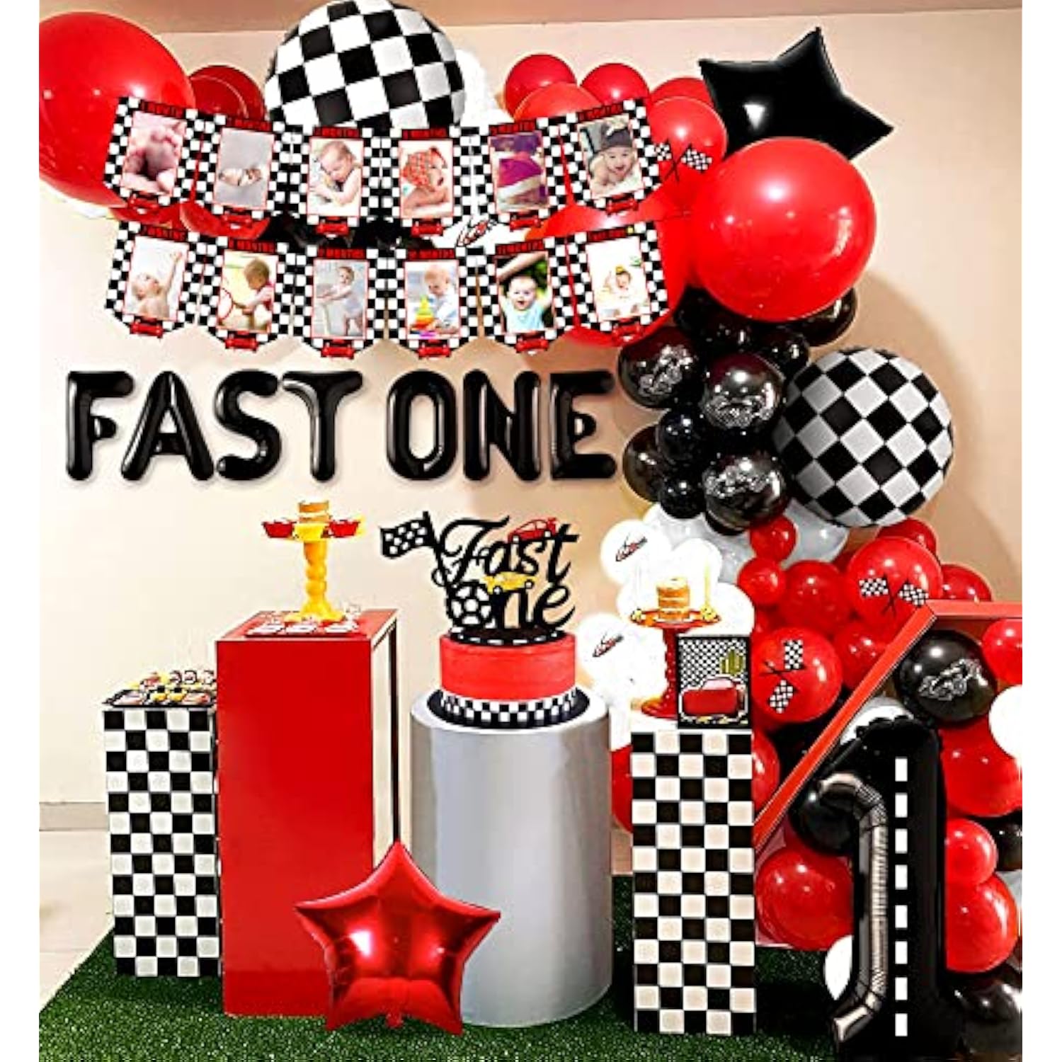 Fast One Birthday Party Decoration Fast One Cake Topper Fast One Ballo
