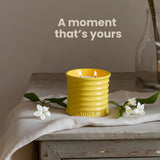 Lily Of The Valley & Jasmine Luxury Scented Candle - 8Oz Handmade Ceramic Jar Candle - 50Hr Clean Burn, 100% Non-Toxic Soy Wax, Home Fragrance, Aesthetic Decor Gift For Men Women - White Floral